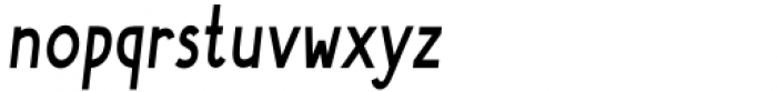 Phlebodium Condensed Medium Italic Font LOWERCASE