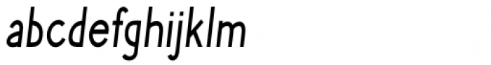 Phlebodium Condensed Regular Italic Font LOWERCASE