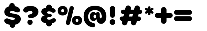 Phluff Extra Bold Font OTHER CHARS