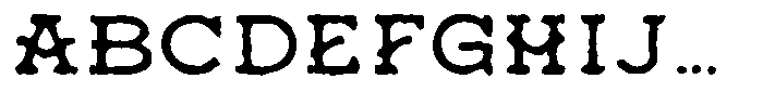 Phoenicia Inkbleed Font UPPERCASE