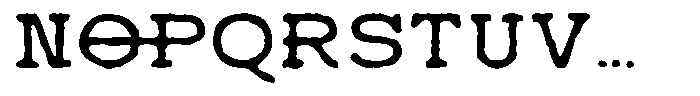 Phoenicia Inkbleed Font UPPERCASE
