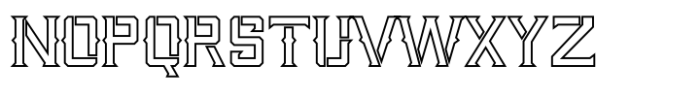 Phola Diablo Outline Font UPPERCASE
