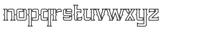 Phola Diablo Outline Font LOWERCASE