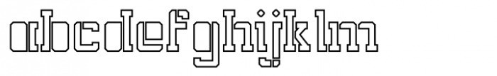 Phola Slab Solid Outline Font LOWERCASE