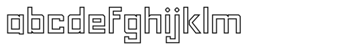 Phola Square Outline Clean FONT
