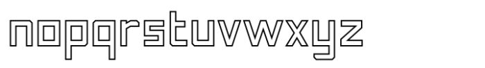 Phola Square Outline Clean Font LOWERCASE