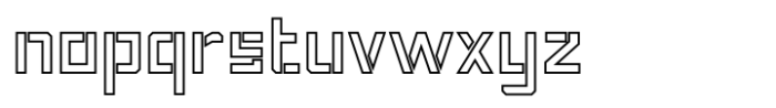 Phola Square Outline Font LOWERCASE