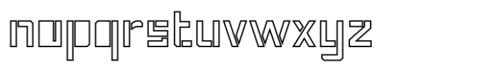 Phola Square Solid Outline Font LOWERCASE