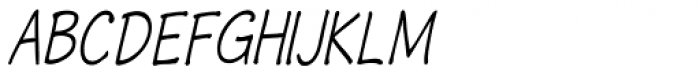 Phollick Compact Oblique Font UPPERCASE