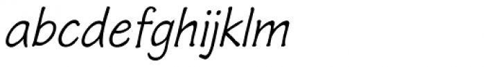 Phollick Oblique Font LOWERCASE