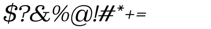 Phongphrai Italic Font OTHER CHARS