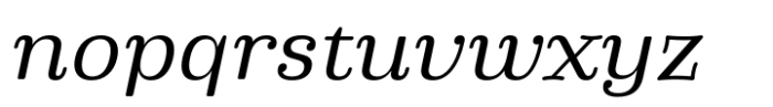 Phongphrai Italic Font LOWERCASE