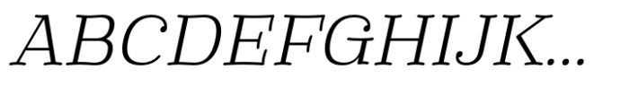 Phongphrai Light Italic Font UPPERCASE