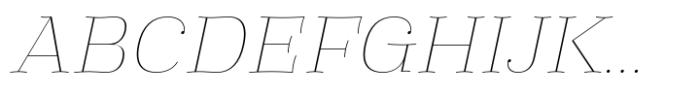 Phongphrai Thin Italic Font UPPERCASE