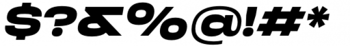 Phonk Sans Black Italic Font OTHER CHARS