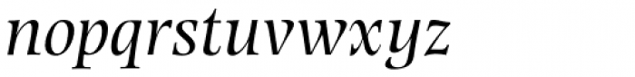 Photina MT Std Italic Font LOWERCASE
