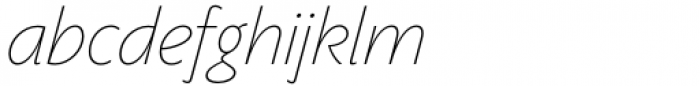 Phrasa Thin Italic Font LOWERCASE