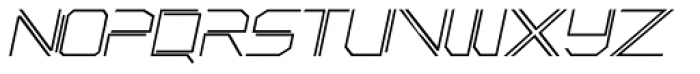 Phuture Sqrd Open Italic Font UPPERCASE