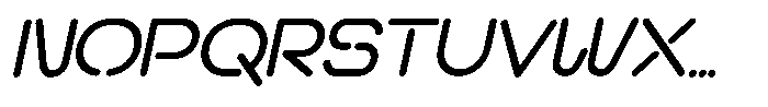 Phyon Italic Font UPPERCASE
