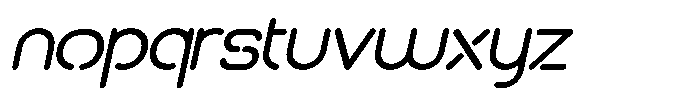 Phyon Italic Font LOWERCASE