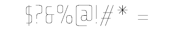 PhD Thin Font OTHER CHARS