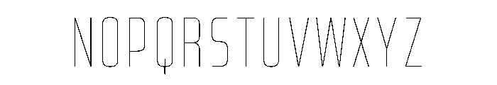 PhD Thin Font UPPERCASE