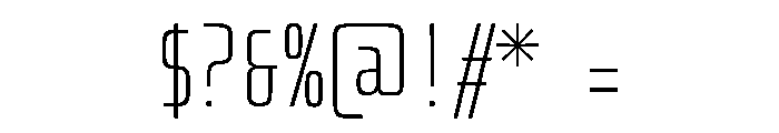 PhDMono Light Font OTHER CHARS