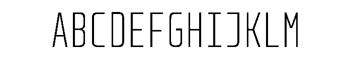PhDMono Light Font UPPERCASE