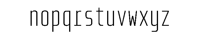 PhDMono Light Font LOWERCASE