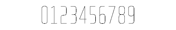 PhDMono Thin Font OTHER CHARS