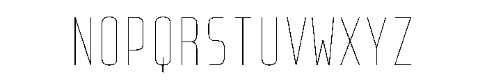 PhDMono Thin Font UPPERCASE