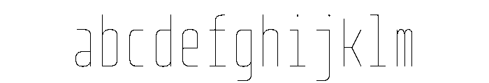PhDMono Thin FONT