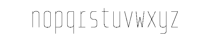 PhDMono Thin Font LOWERCASE