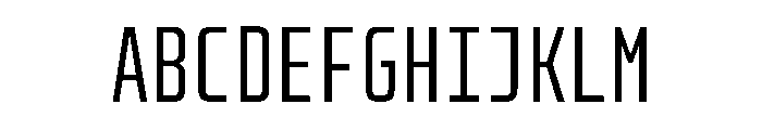 PhDMono Font UPPERCASE