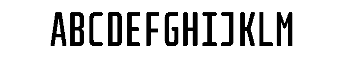 PhDMonoRounded Medium Font UPPERCASE