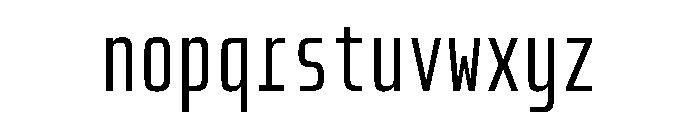 PhDMono Font LOWERCASE