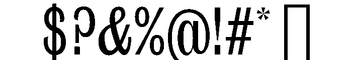 Phive DisplayMedium Instance Font OTHER CHARS