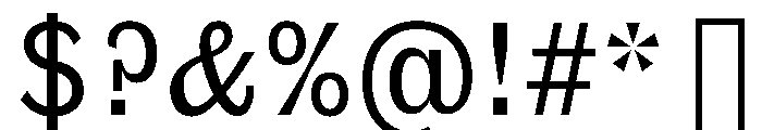 Phive TextMedium Instance Font OTHER CHARS