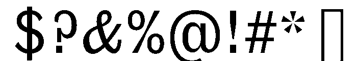 Phivev0.2 Text Font OTHER CHARS