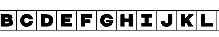 Phng Black Instance Font UPPERCASE
