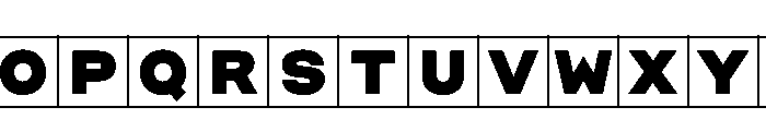 Phng Black Instance Font UPPERCASE