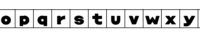 Phng Black Instance Font LOWERCASE