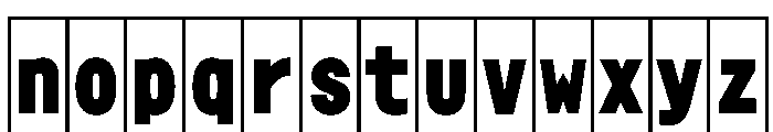Phng BlackHalf Instance Font LOWERCASE