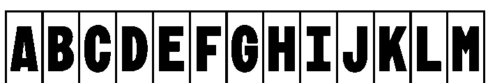 Phng BlackHalf Font UPPERCASE