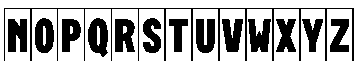 Phng BlackHalf Font UPPERCASE
