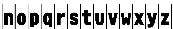 Phng BlackHalf Font LOWERCASE