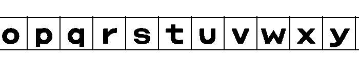 Phng Bold Instance Font LOWERCASE
