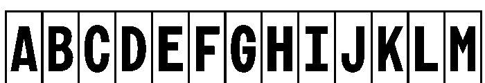 Phng BoldHalf Instance Font UPPERCASE