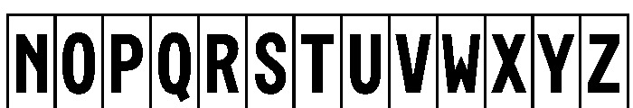 Phng BoldHalf Instance Font UPPERCASE