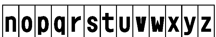 Phng BoldHalf Instance Font LOWERCASE